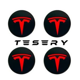 4 Pcs Hub Caps Covers Car for Tesla Model 3/Y/S/X (Diameter 56MM)