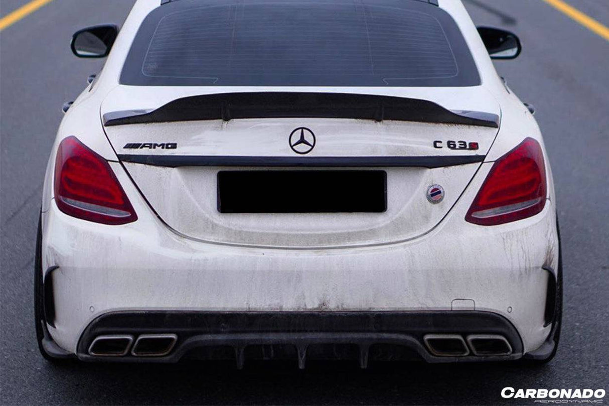 2015-2021 Mercedes Benz C63 AMG C-Class W205 Sedan RT Style Trunk Spoiler