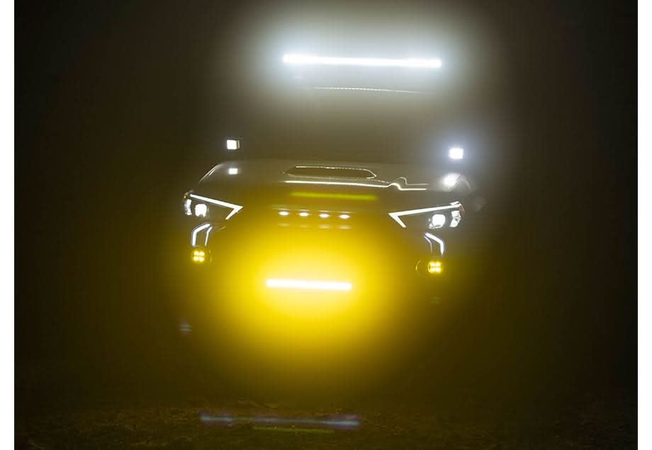 Low Profile LED Ditch Light Brackets Kit For 2010-2024 Toyota 4Runner