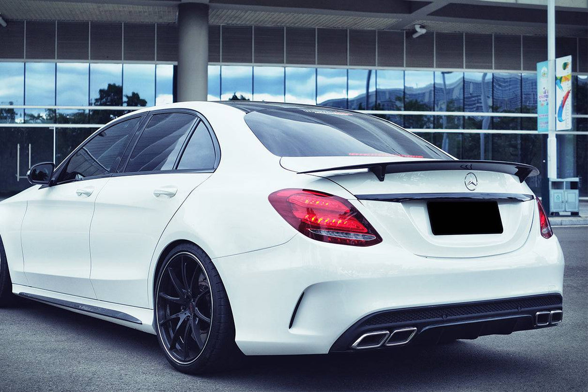 2015-2021 Mercedes Benz C-Class W205 Sedan RT-II Style Trunk Spoiler