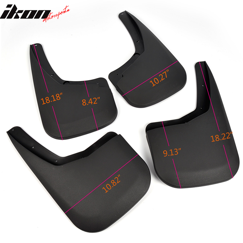 2007-2014 Chevrolet Silverado 1500 4PCS Mud Flaps Splash Guards PP