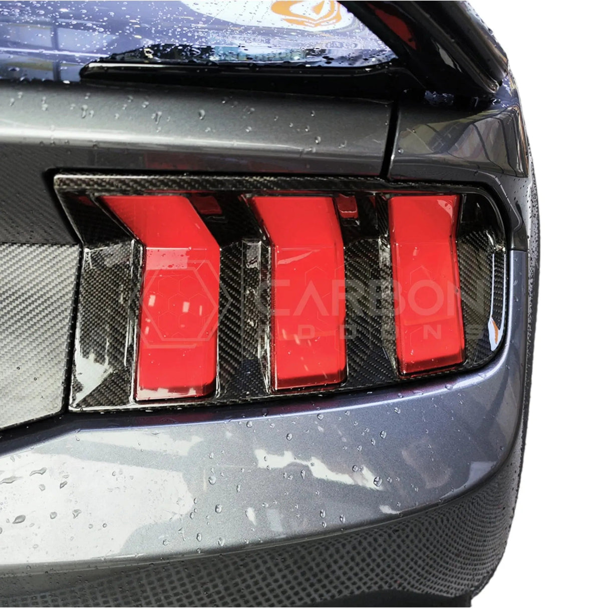 2024+ S650 Mustang Hard Carbon Fiber Taillight Trim Cover