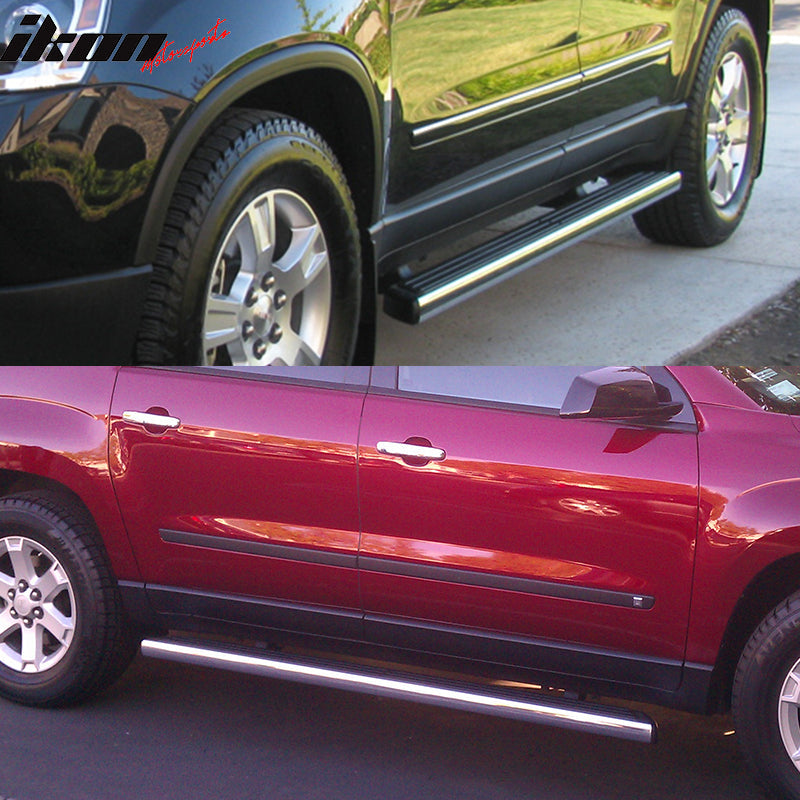 2007-2014 GMC Acadia 2008-2014 Buick Enclave Matte Black Running Board