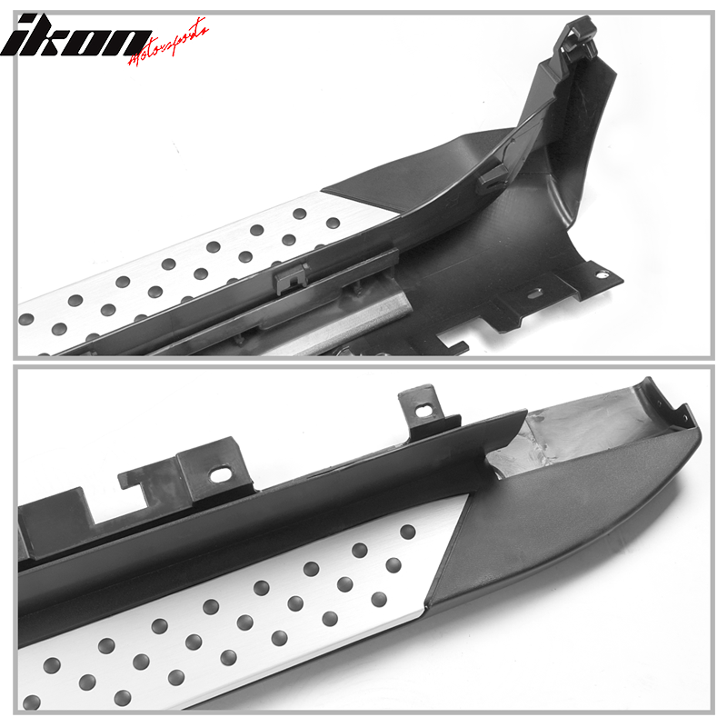 2011-2017 BMW X3 F25 Black Silver 2PCS Running Boards Side Step Bars