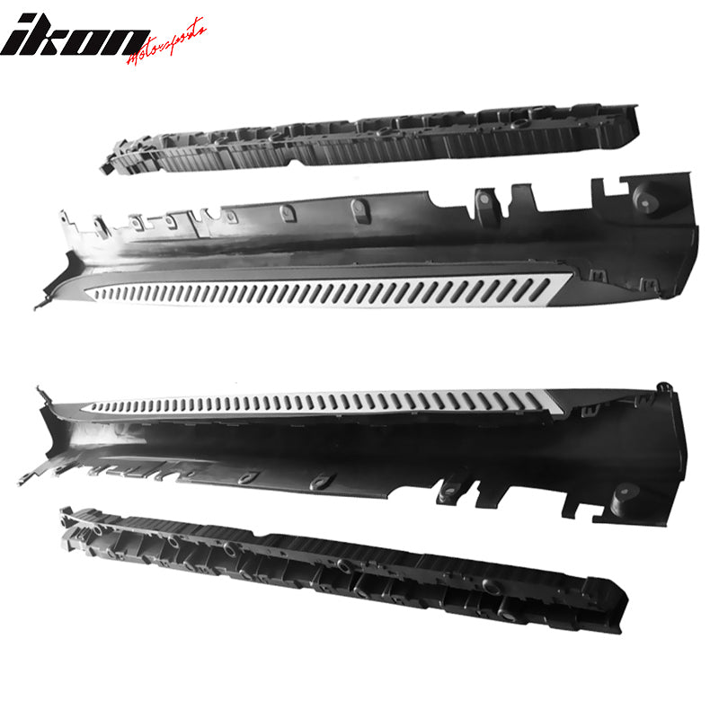 2014-2018 BMW X5 F15 OEM Style Silver Black Running Boards Aluminium