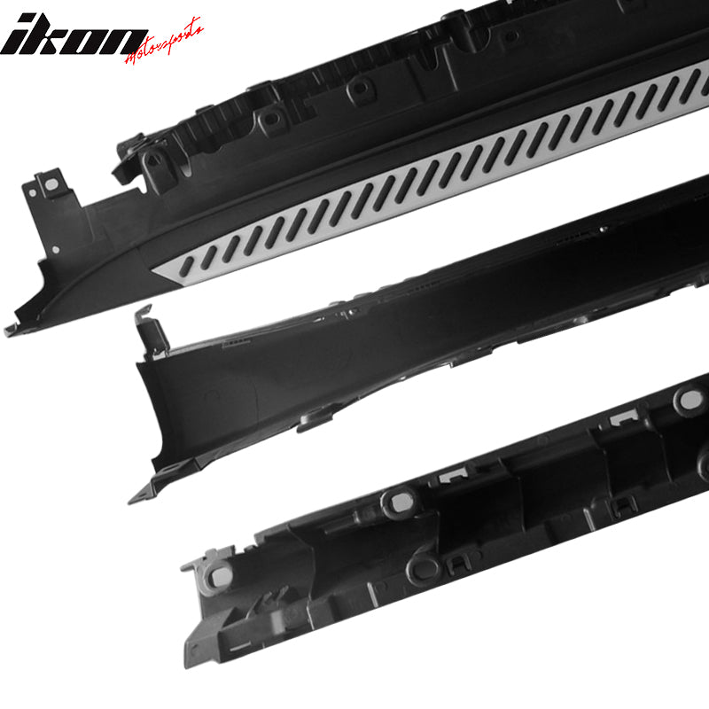 2014-2018 BMW X5 F15 OEM Style Silver Black Running Boards Aluminium