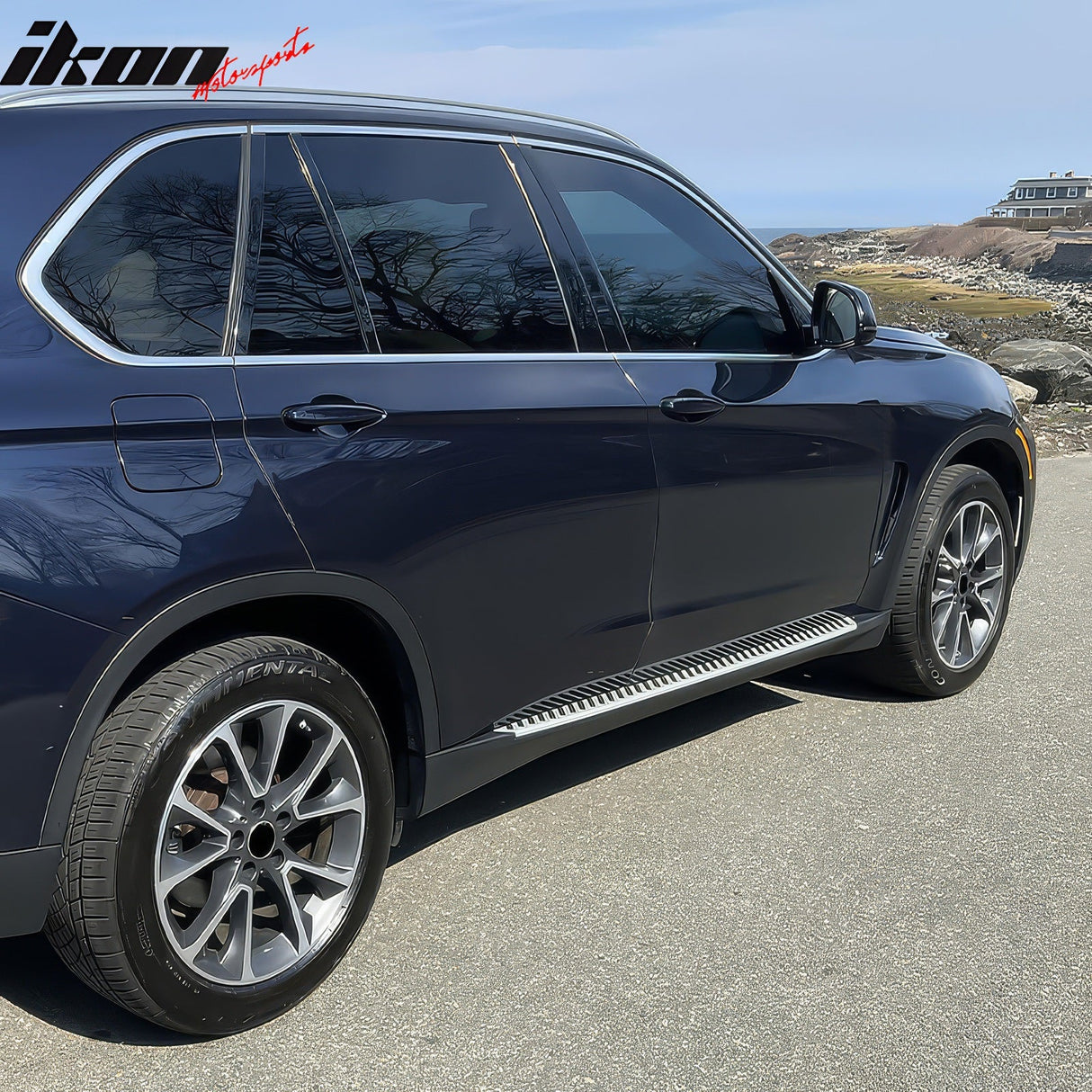 2014-2018 BMW X5 F15 OEM Style Silver Black Running Boards Aluminium