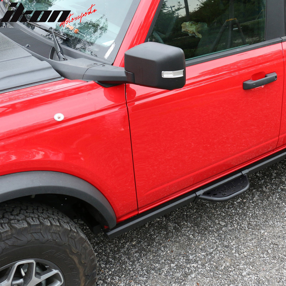 2021-2025 Ford Bronco 2/4 Dr Black Rock Rail Side Step Tungsten Steel