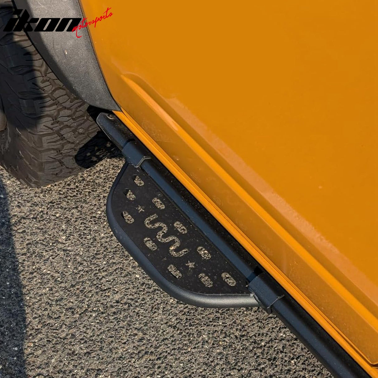 2021-2025 Ford Bronco 2/4 Dr Black Rock Rail Side Step Tungsten Steel
