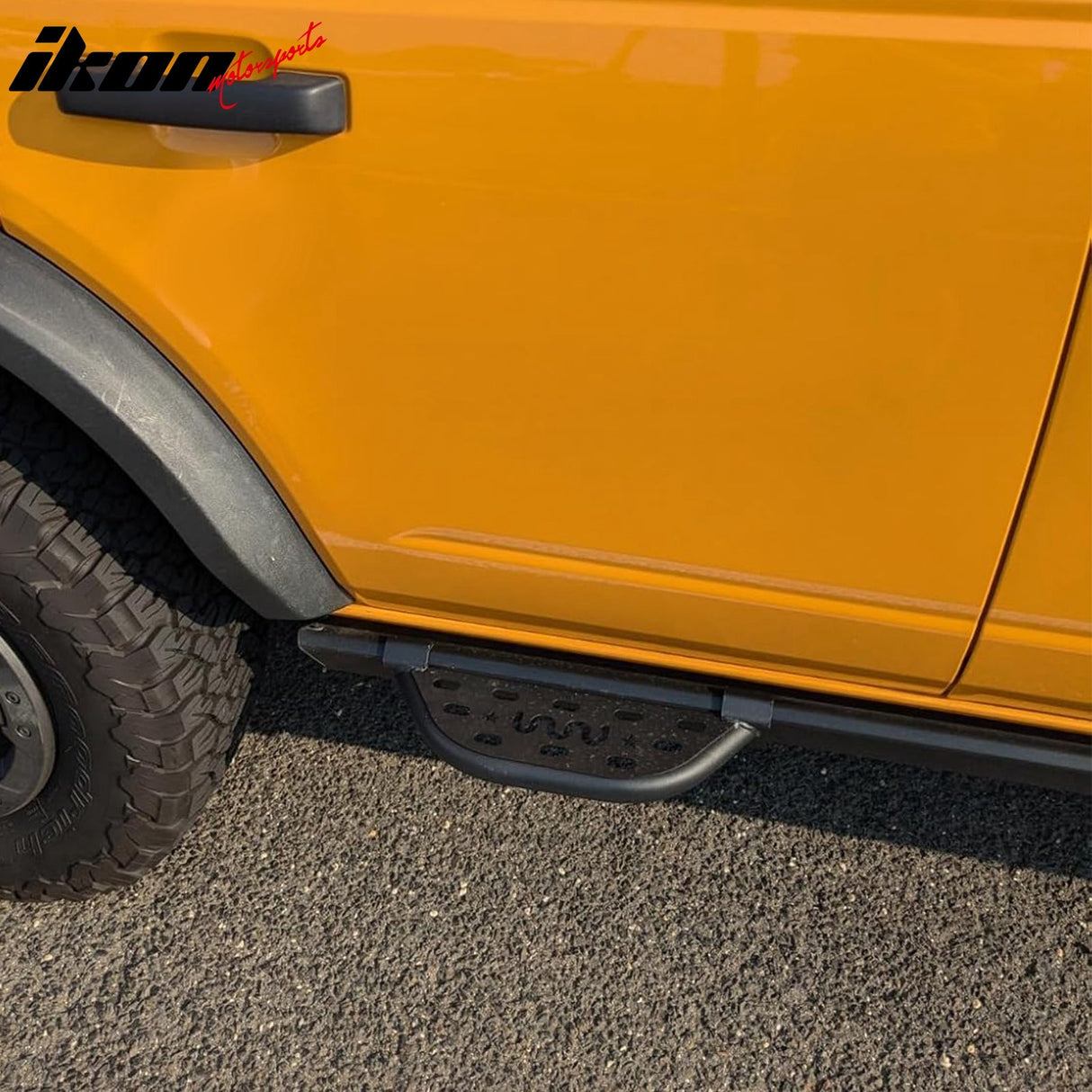 2021-2025 Ford Bronco 2/4 Dr Black Rock Rail Side Step Tungsten Steel