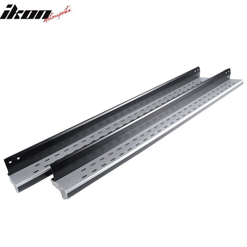 2007-2011 Honda CRV OE Style Black Silver Running Boards Aluminum