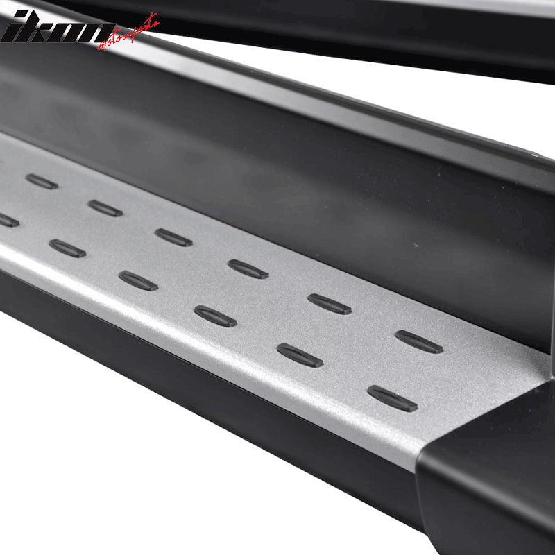 2007-2011 Honda CRV OE Style Black Silver Running Boards Aluminum