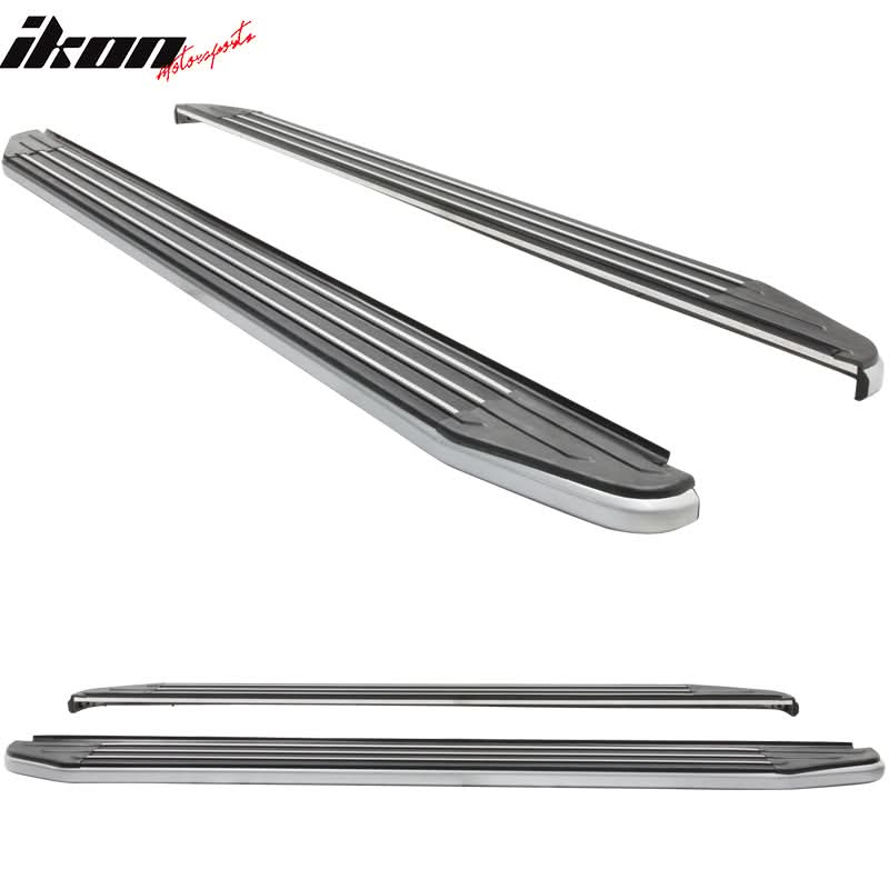 2009-2013 Infiniti FX35 FX50 OE Style Silver Running Board Aluminum