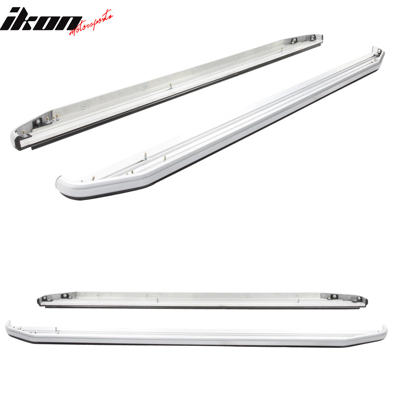 2009-2013 Infiniti FX35 FX50 OE Style Silver Running Board Aluminum