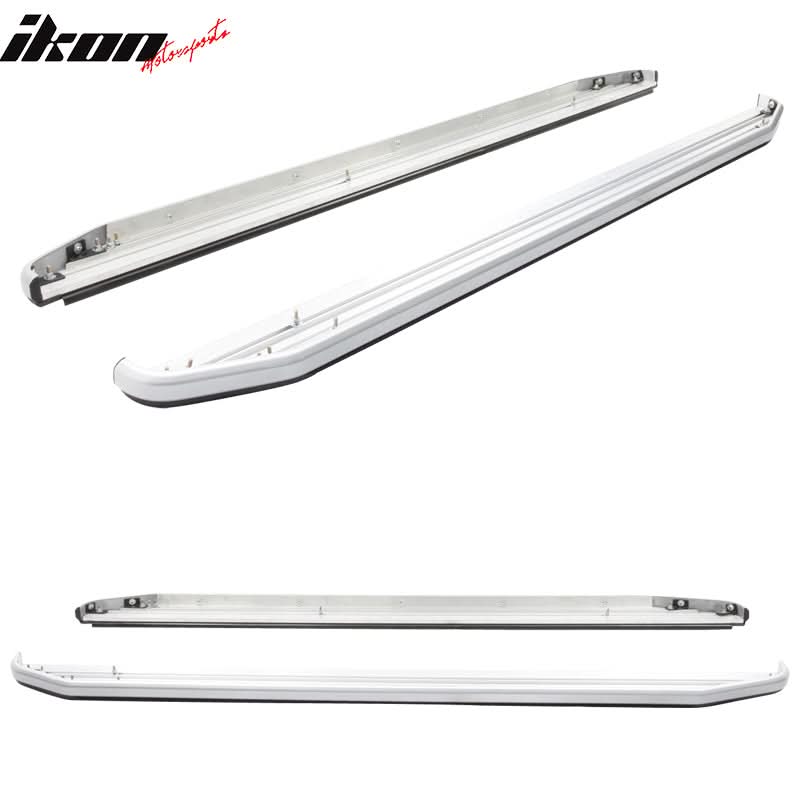 2009-2013 Infiniti FX35 FX50 OE Style Silver Running Board Aluminum