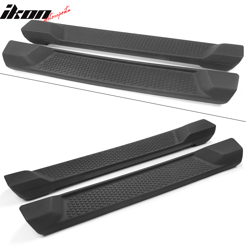 2018-2024 Jeep Wrangler JL 2 Door OE Textured Black Running Boards ABS