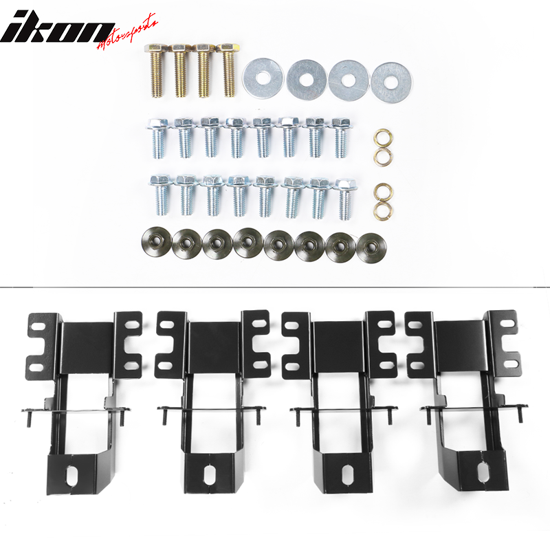 2018-2024 Jeep Wrangler JL 2 Door OE Textured Black Running Boards ABS