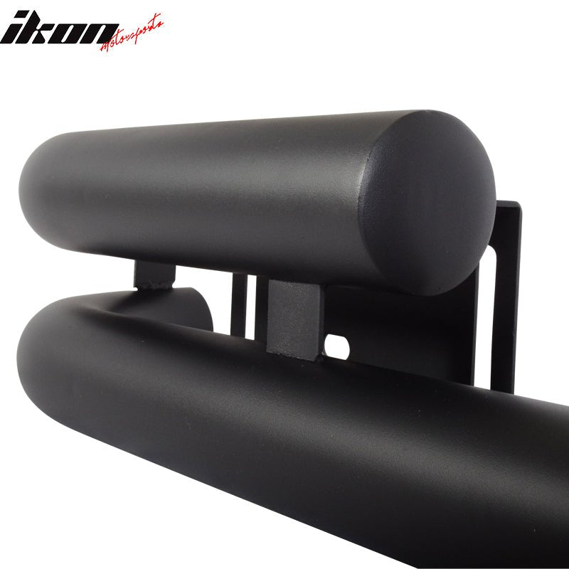 1976-2006 Jeep Wrangler CJ OE Black Double Tube Rear Bumper Bar Steel