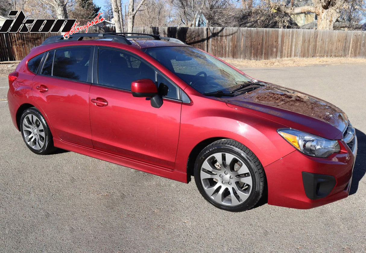 2012-2016 Subaru Impreza XV Crosstrek Unpainted Black Roof Rack Cross