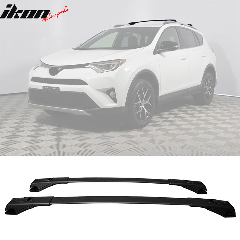 2013-2018 Toyota RAV4 OEM Style Black Roof Rack Cross Bar Aluminum