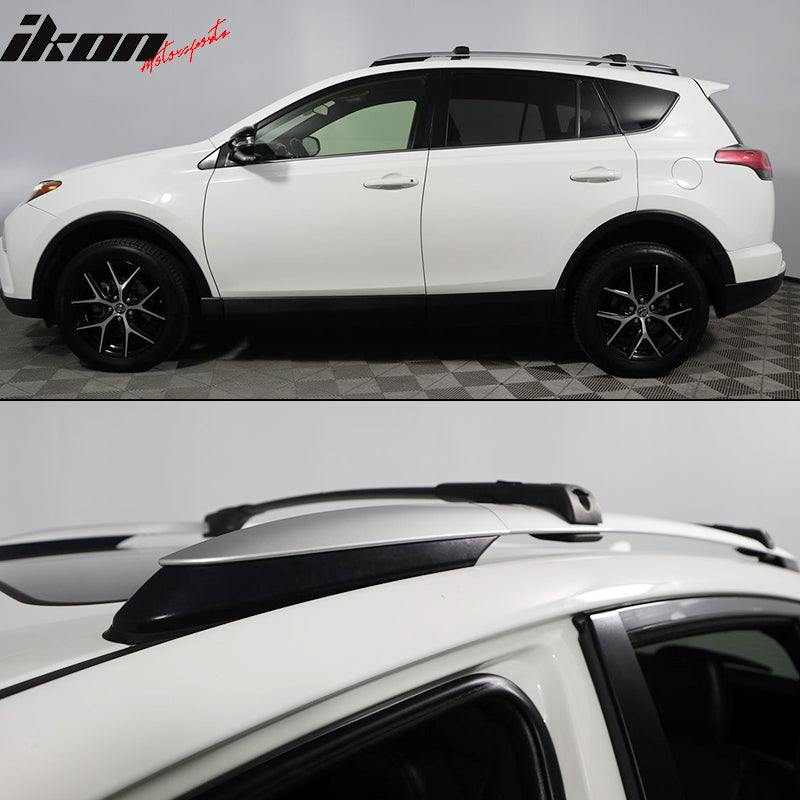 2013-2018 Toyota RAV4 OEM Style Black Roof Rack Cross Bar Aluminum