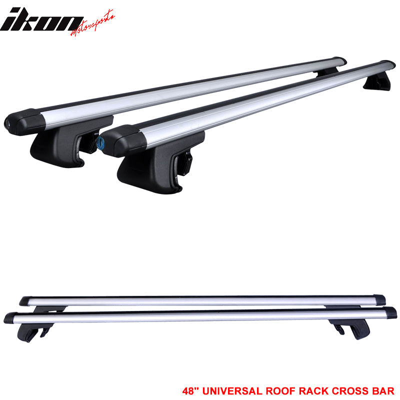 Universal Silver Roof Rack Cross Bar Cargo Luggage Carrier Aluminum
