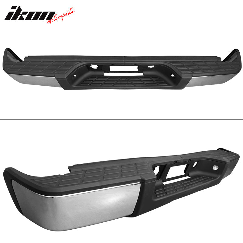 2007-2013 Chevy Silverado Sierra 1500 OE Chrome Rear Step Bumper Steel