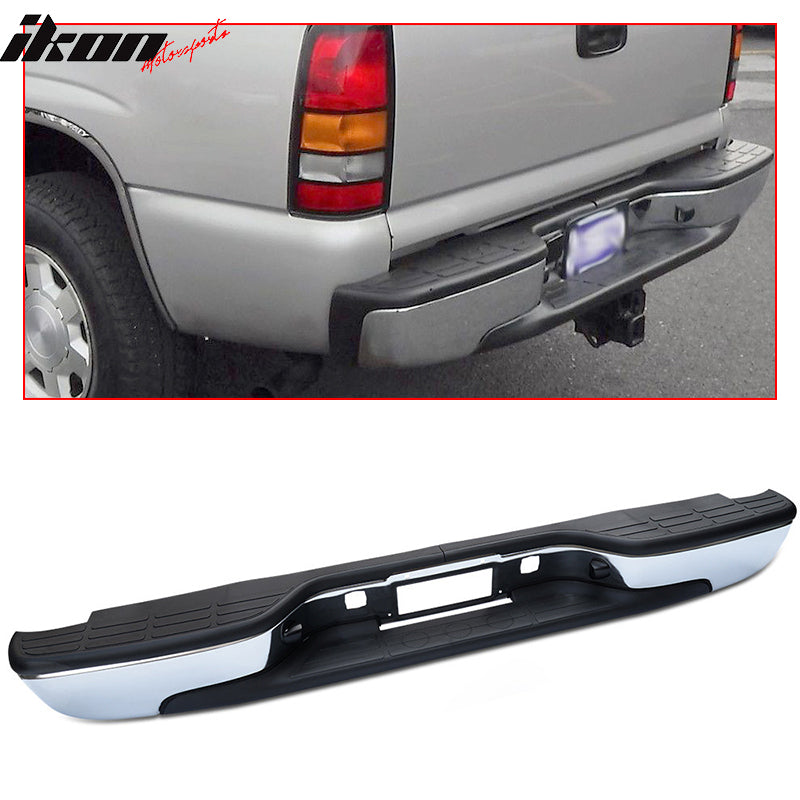 1999-2006 Chevy Silverado Sierra Fleetside Rear Step Bumper Steel