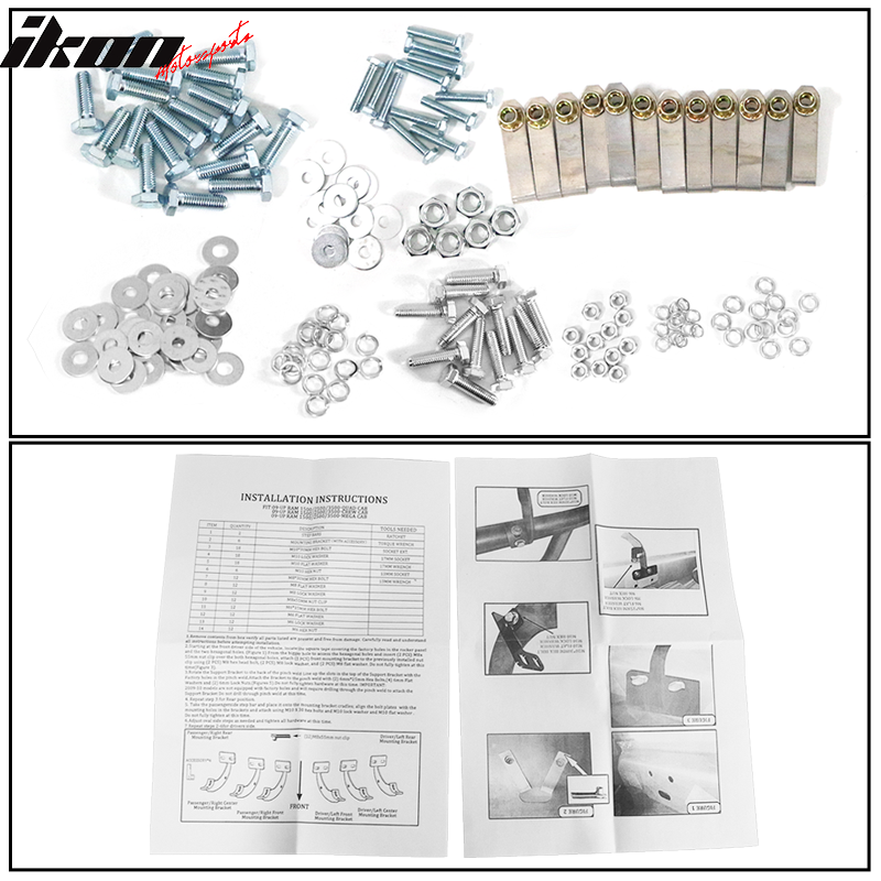 2009-2023 Dodge Ram Crew Cab BCK Style Black Running Boards