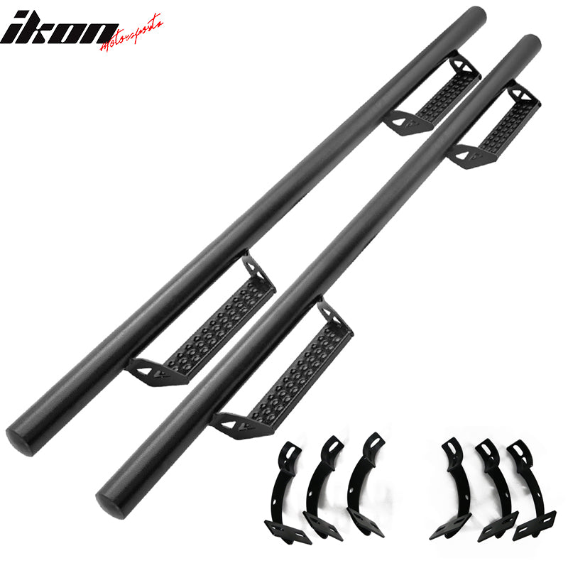 2009-2023 Dodge Ram Crew Cab BCT Style Black Running Boards Side Step