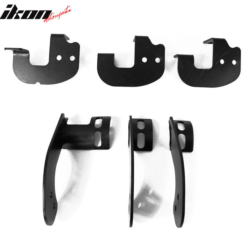 2015-2022 Ford F-150 SuperCrew Cab BCT Black Running Boards Side Step