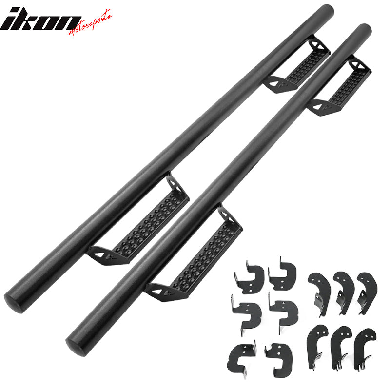 2017-2022 Ford F-250 Super Duty Super Cab BCT Black Side Step Bars