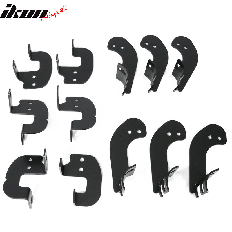 2017-2022 Ford F-250 Super Duty Super Cab BCT Black Side Step Bars