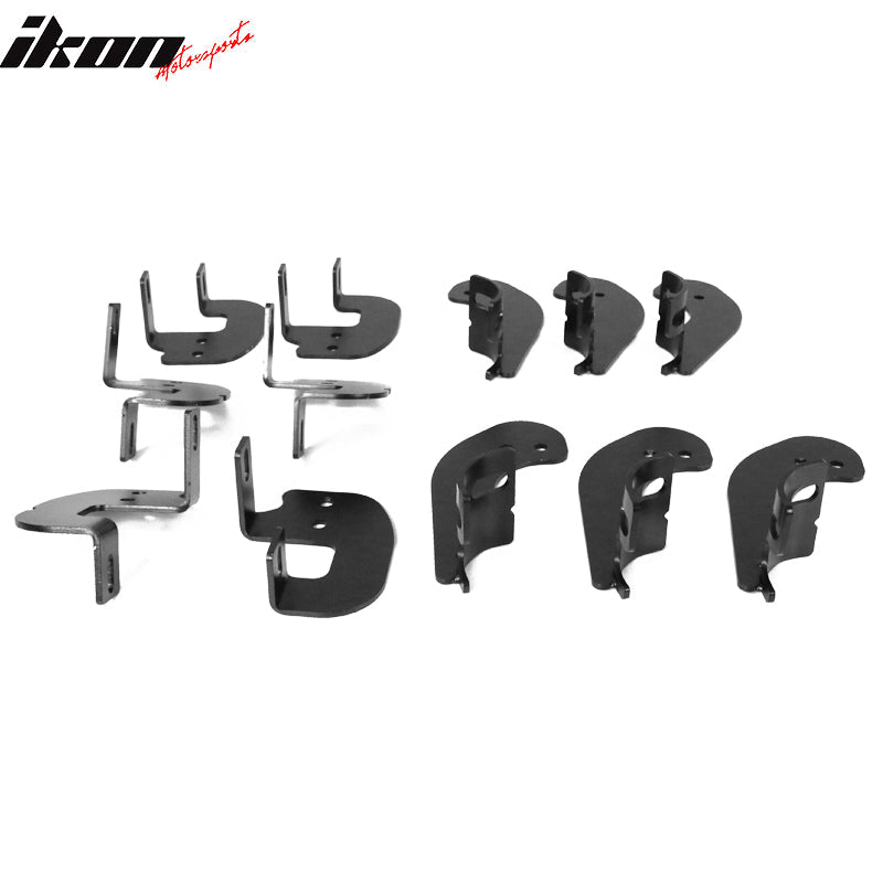 2017-2022 Ford F-250 Super Duty Super Cab BCT Black Side Step Bars