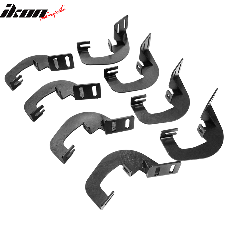 2007-2018 Chevy Silverado Crew Cab BZ Style Black Running Boards