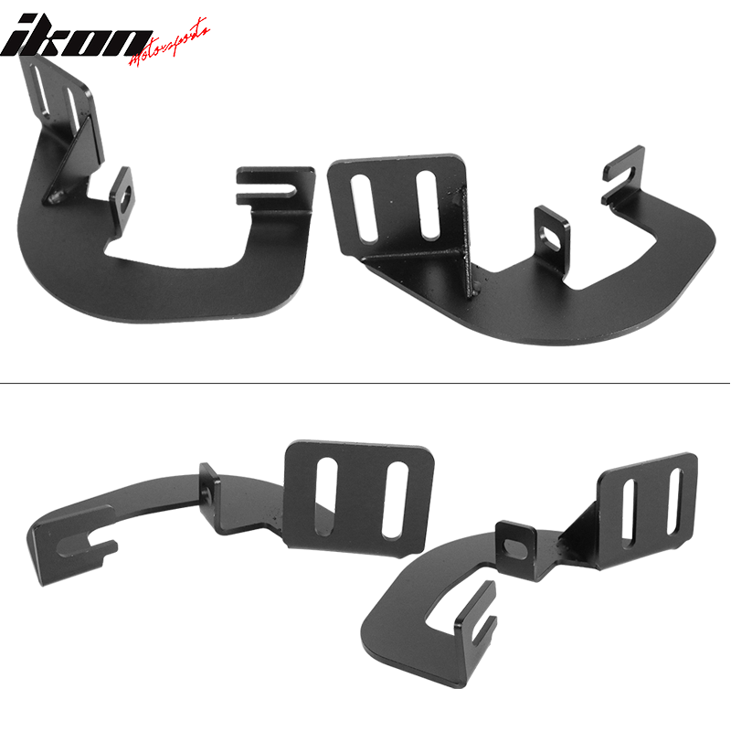 2007-2018 Chevy Silverado Extended Cab BZ Style Black Running Boards