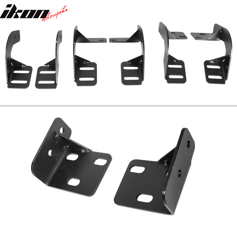 2009-2023 Dodge Ram Crew Cab BZ Style Black Running Boards Side Step