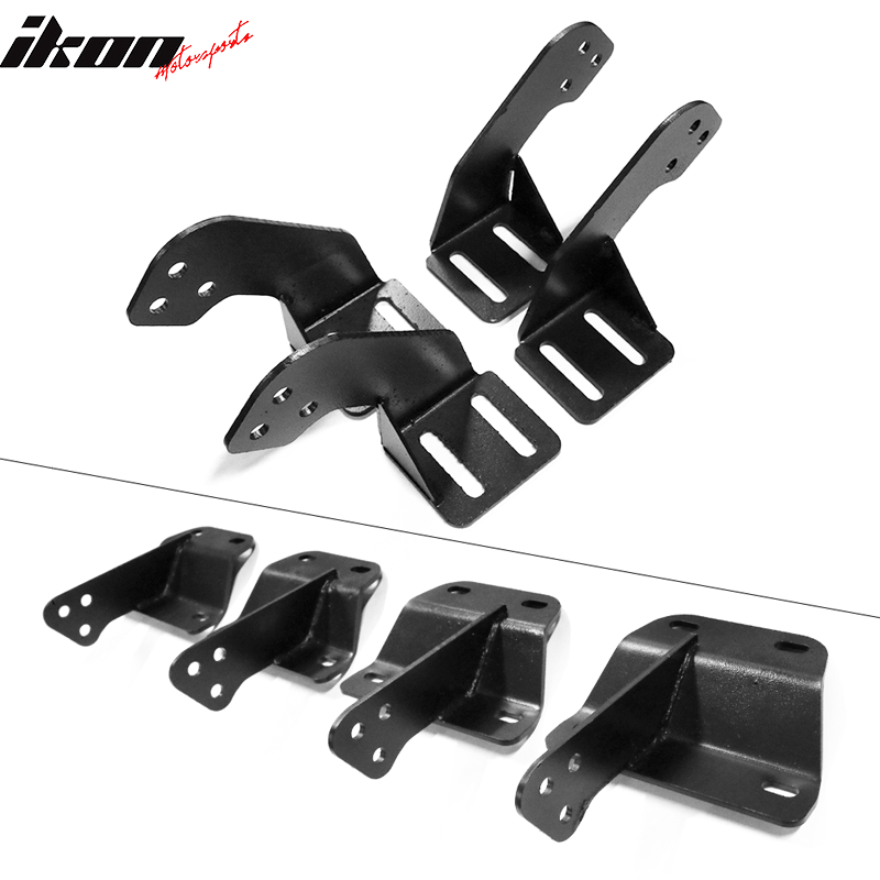 2015-2022 Ford F-150 Super Cab BZ Style Black Running Boards Side Step