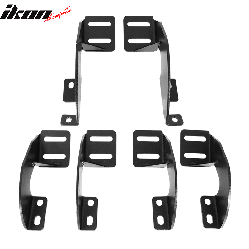 2007-2021 Toyota Tundra Crew Double Cab BZ Style Black Running Boards