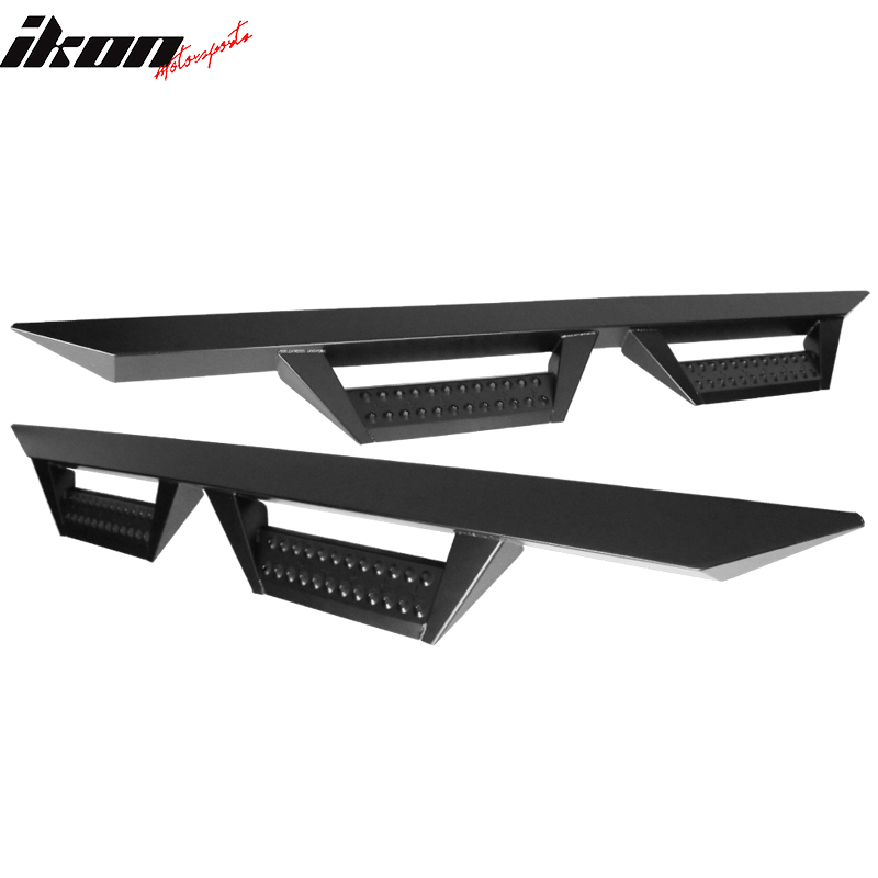 2015-2022 Ford F-150 Super Cab BZ Style Black Running Boards Side Step