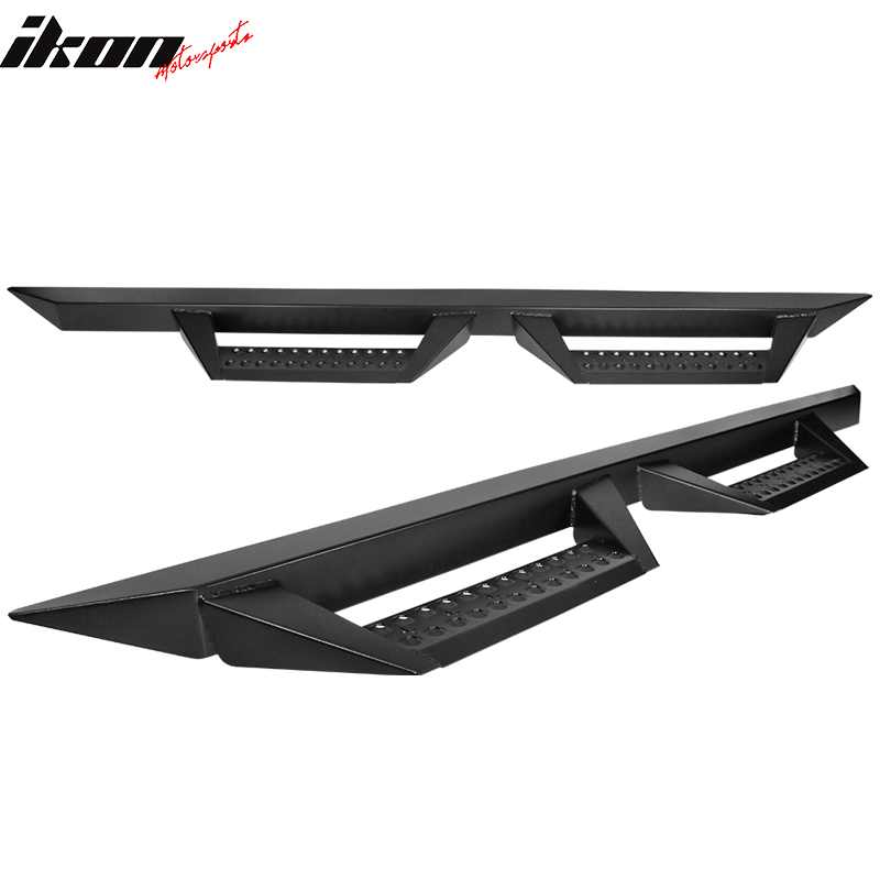 2007-2021 Toyota Tundra Crew Double Cab BZ Style Black Running Boards