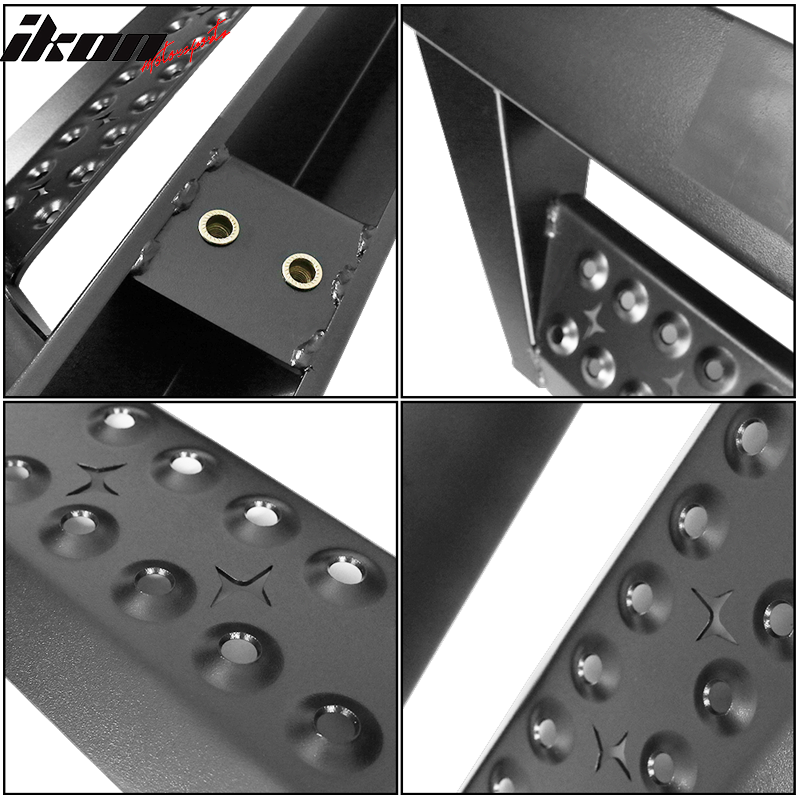 2015-2022 Ford F-150 Super Cab BZ Style Black Running Boards Side Step