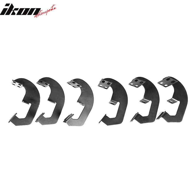 2007-2018 Chevy Silverado Sierra IKON V1 Silver Running Boards Steel