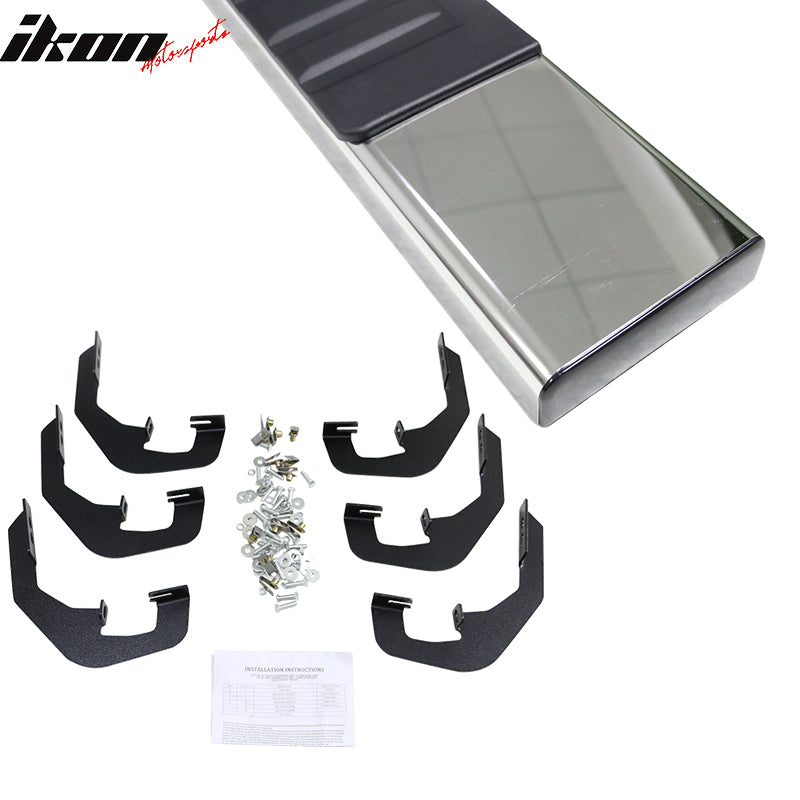 2007-2018 Chevy Silverado GMC Sierra 1500 Chrome Running Board Steel