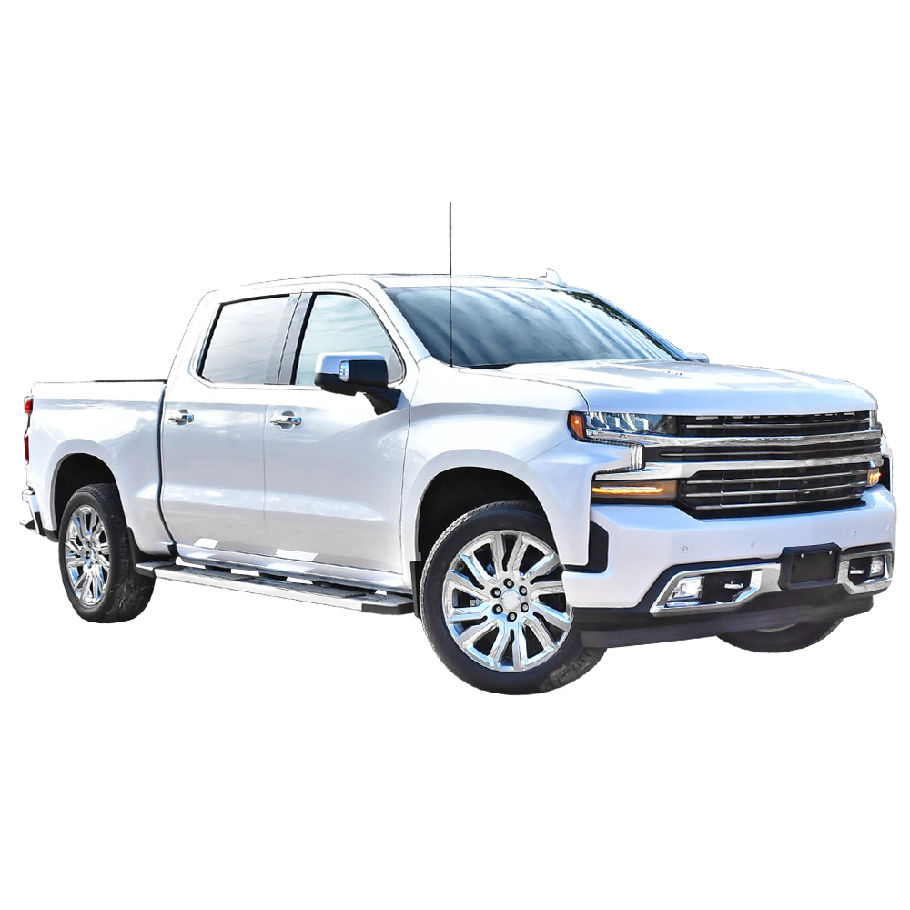 2019-2024 Chevy Silverado Sierra 1500 OE S6 Style Black Running Boards