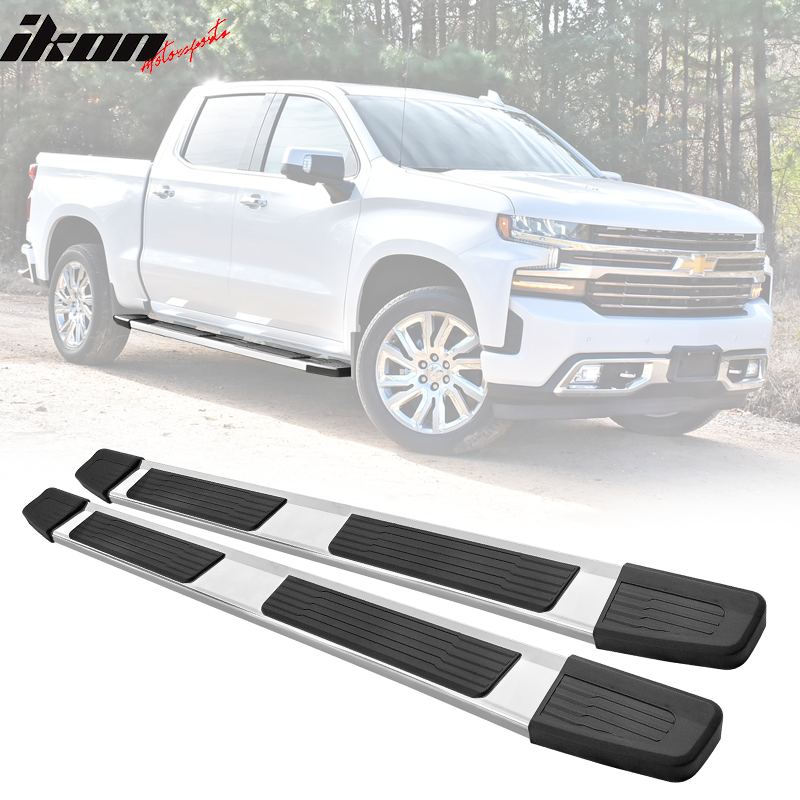 2019-2024 Chevy Silverado Sierra 1500 OE S6 Style Black Running Boards