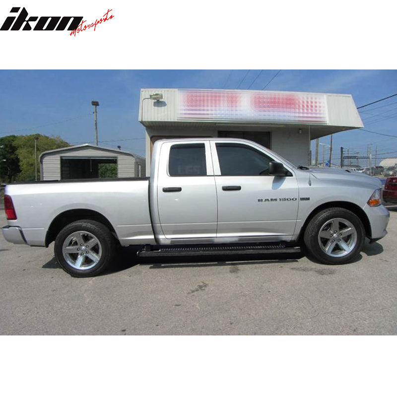 Fits 09-23 Dodge Ram Quad Cab 78in Ram Step Bars Running Boards Black