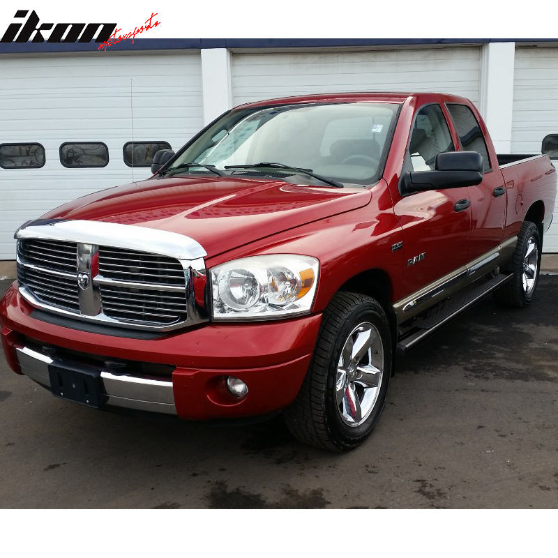 Fits 02-08 Dodge Ram Quad Cab 78in Ram Step Bars Running Boards Black