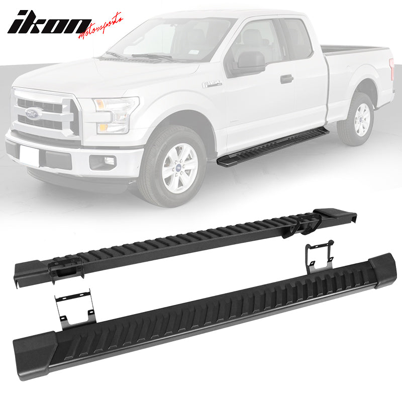 2015-2022 Ford F-150 Super Cab V Type Running Boards Side Step Bars