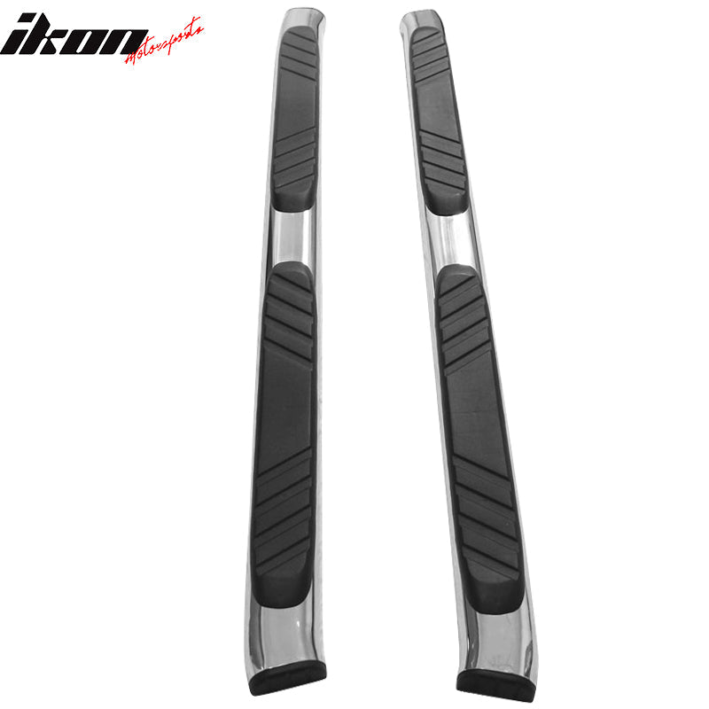 2004-2014 Ford F150 Extended Cab OE Silver Black Running Board Steel